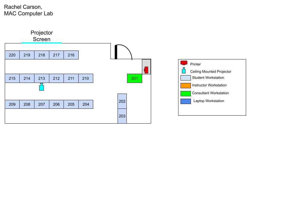 Rachel Carson Lab Map